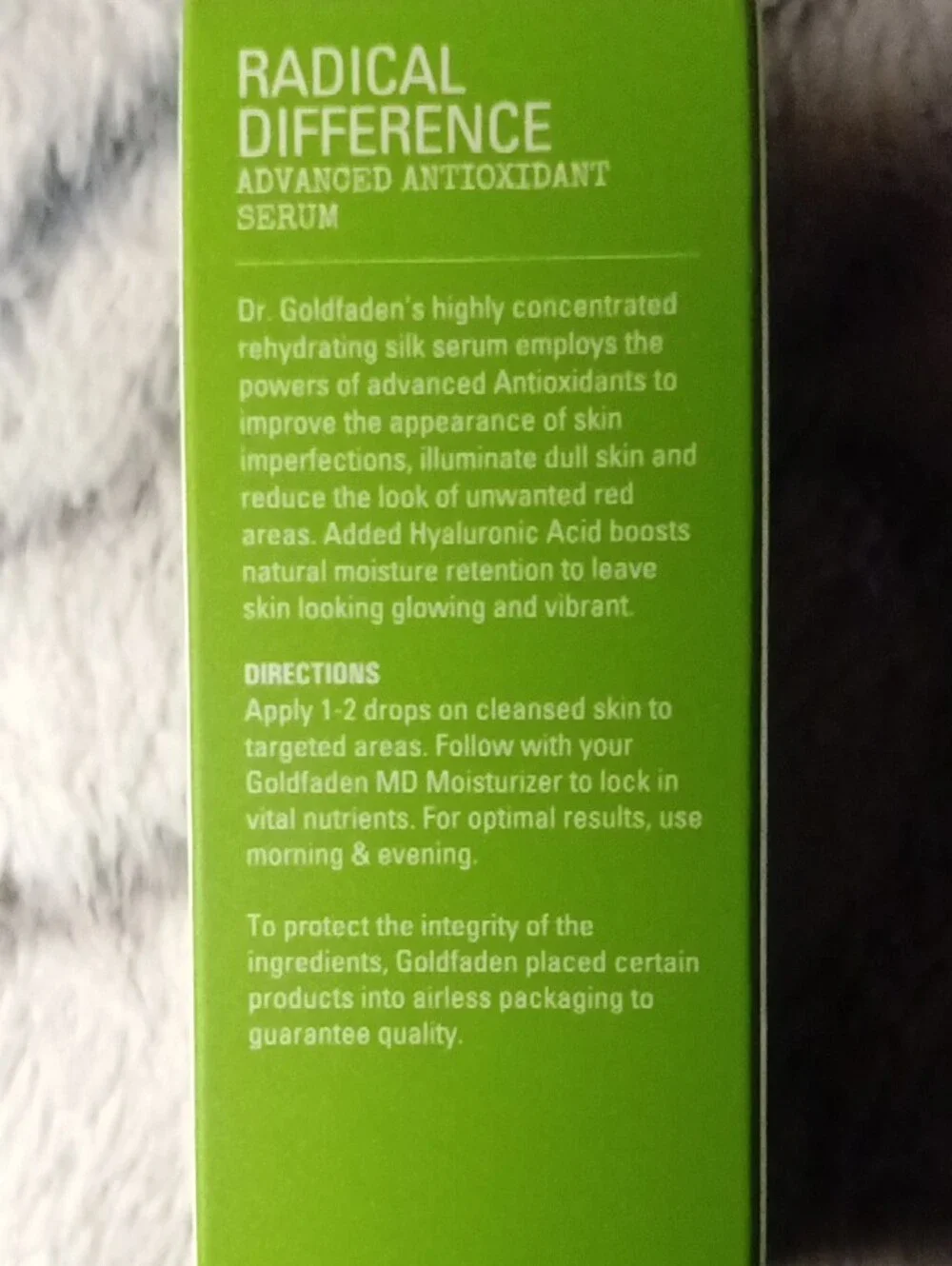 Goldfaden MD Radical Difference Antioxidant Serum — White